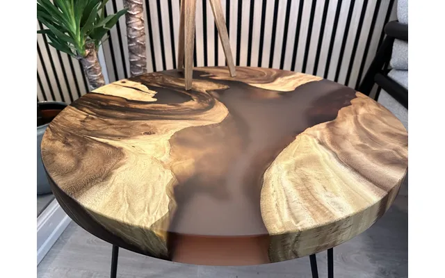 Epoxy Sofabord - Transparent M19 60cm