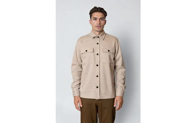 Barron Overshirt - Beige Melange