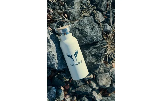 Fat Moose Metal Water Bottle - Dark Navy