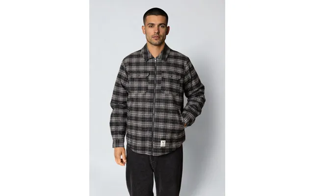 Holger Padded Overshirt - Ecru Black Check