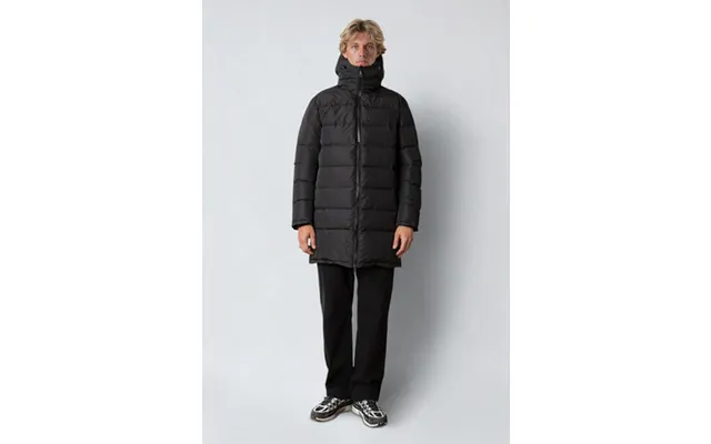 Liam Long Puffer - Black
