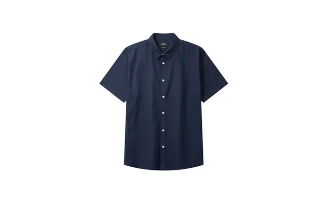 Luca Cotton Linen S S Shirt - Navy