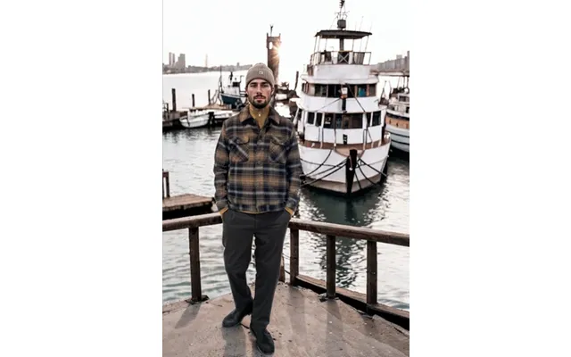 Luke Checked Wool Jacket - Dark Navy