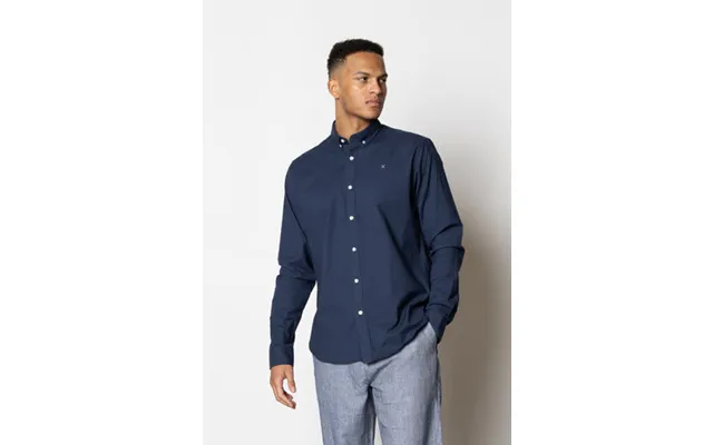 Oxford Stretch Shirt - Navy