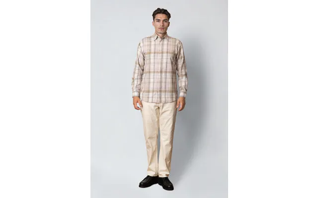 Remy Checked Shirt - Ecru Violet Ice