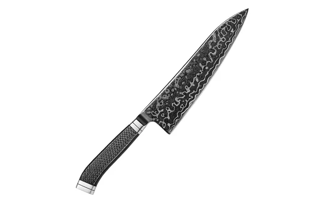 Mizuchi Gyuto 210 Mm Japansk Kokkekniv M390 & Sort Damaskus145