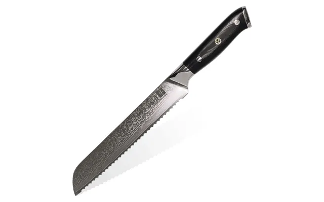Ushi Brødkniv 230mm Damaskus Stål