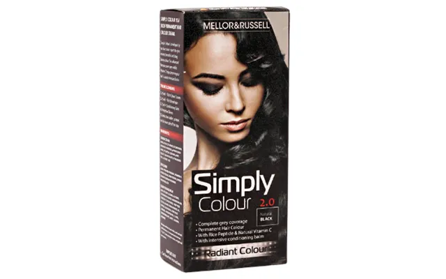 Mellor & Russell Simply Colour Hårfarve - 2.0 Natural Black