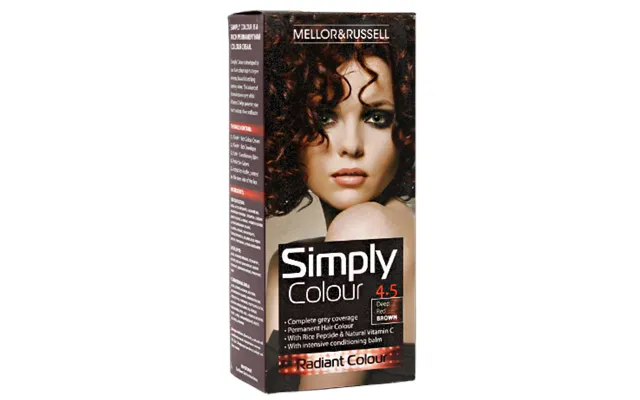 Mellor & Russell Simply Colour Hårfarve - 4.5 Deep Red Brown