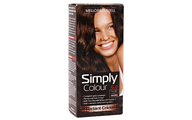 Mellor & Russell Simply Colour Hårfarve - 6.0 Natural Light Brown