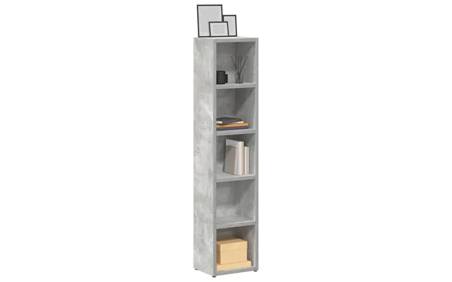 Vidaxl Cd-reoler 2 Stk. 21x16x93,5 Cm Spånplade Betongrå