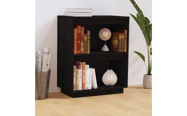 Vidaxl Konsolskab 60x34x75 Cm Massivt Fyrretræ Sort