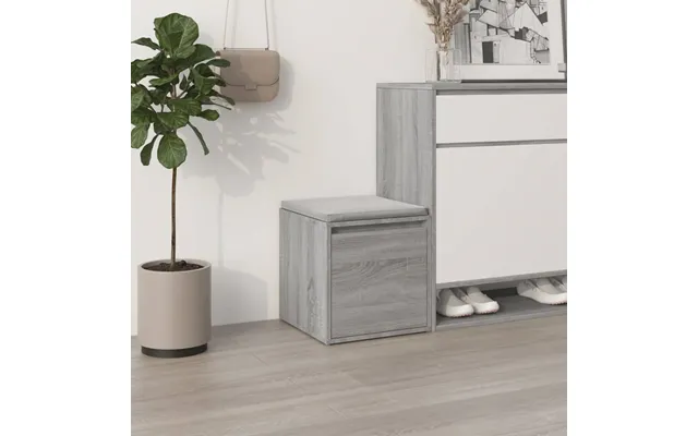 Vidaxl Opbevaringsskab 40,5x40x40 Cm Konstrueret Træ Grå Sonoma-eg