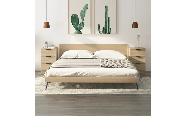 Vidaxl Sengeborde 2 Stk. 40x36x65 Cm Sonoma-eg