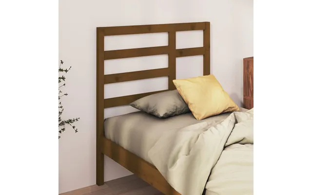 Vidaxl Sengegærde 106x4x104 Cm Massivt Fyrretræ Gyldenbrun