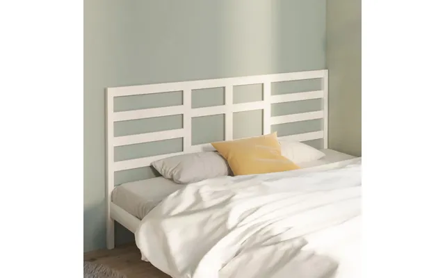 Vidaxl Sengegærde 186x4x104 Cm Massivt Fyrretræ Hvid