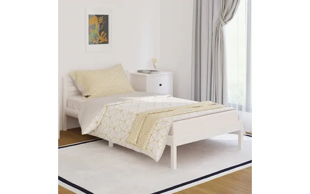 Vidaxl Sengeramme 100x200 Cm Massivt Fyrretræ Hvid