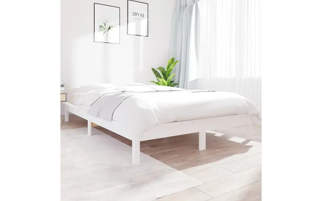 Vidaxl Sengeramme 180x200 Cm Massivt Fyrretræ Hvid