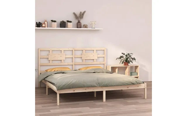 Vidaxl Sengeramme 200x200 Cm Massivt Træ