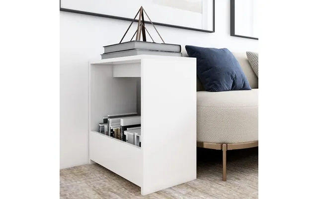 Vidaxl Sidebord 50x26x50 Cm Konstrueret Træ Hvid