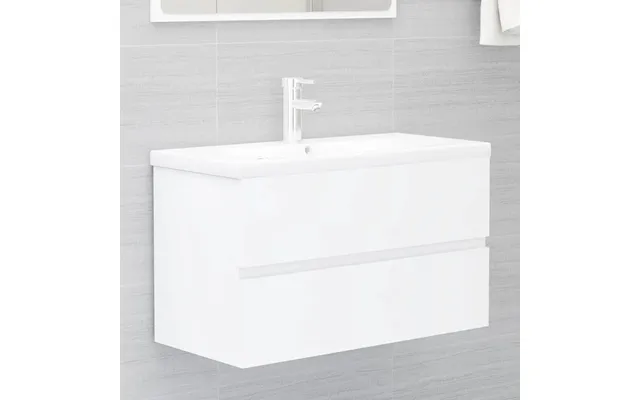 Vidaxl Skab Til Håndvask 80x38,5x45 Cm Konstrueret Træ Hvid
