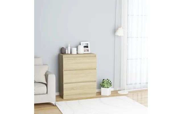 Vidaxl Skænk 60x35x76 Cm Konstrueret Træ Sonoma-eg