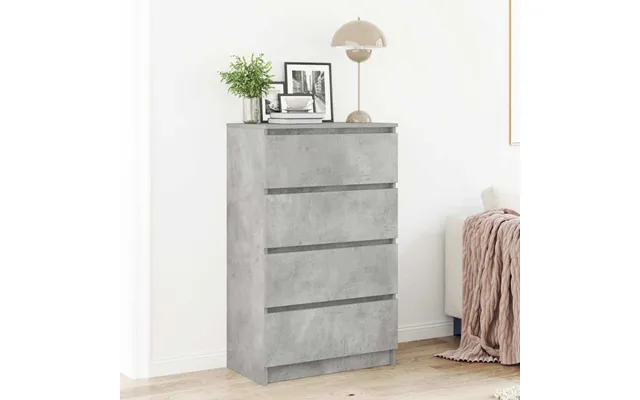 Vidaxl Skænk 60x35x98,5 Cm Konstrueret Træ Betongrå