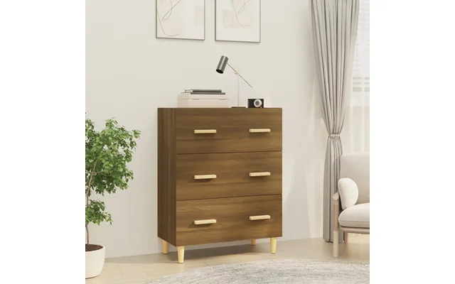 Vidaxl Skænk 70x34x90 Cm Konstrueret Træ Brun Egetræsfarve