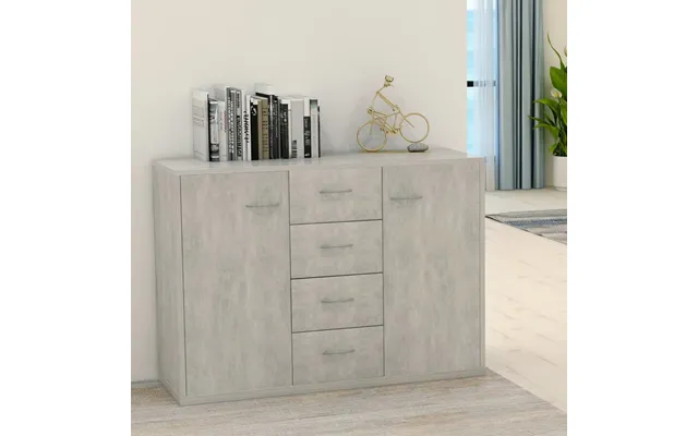 Vidaxl Skænk 88x30x65 Cm Konstrueret Træ Betongrå