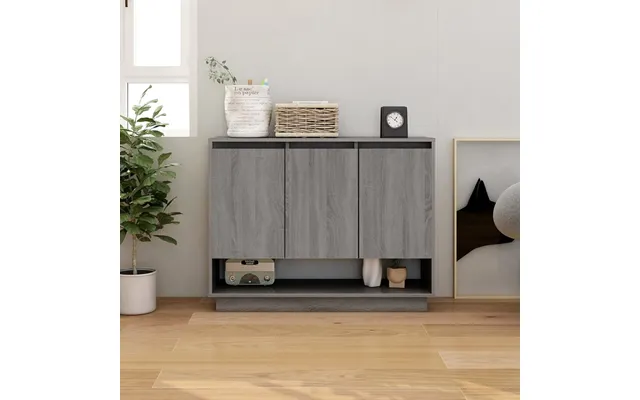 Vidaxl Skænk 97x31x75 Cm Konstrueret Træ Grå Sonoma-eg