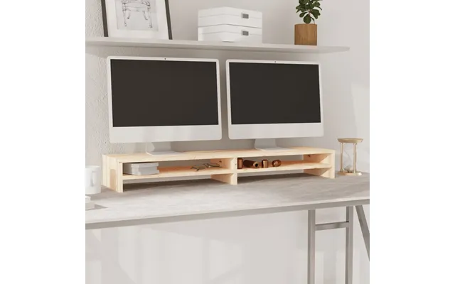 Vidaxl Skærmholder 100x24x13 Cm Massivt Fyrretræ