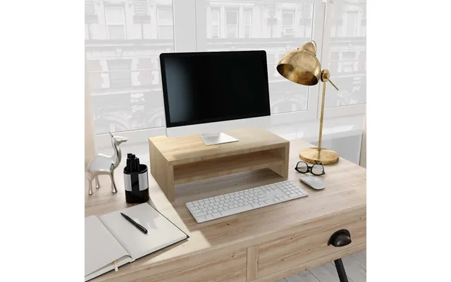 Vidaxl Skærmstander 42x24x13 Cm Konstrueret Træ Sonoma-eg