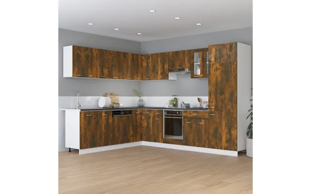 Vidaxl Skuffebundskab Lyon Røget Eg 60x46x81,5 Cm Konstrueret Træ