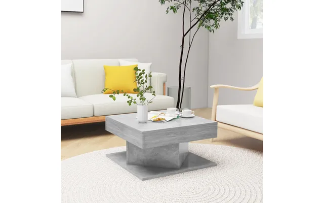 Vidaxl Sofabord 57x57x30 Cm Konstrueret Træ Betongrå