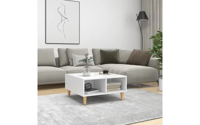 Vidaxl Sofabord 60x60x30 Cm Konstrueret Træ Hvid