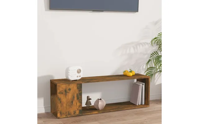 Vidaxl Tv-bord 100x24x32 Cm Konstrueret Træ Røget Egetræ