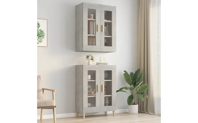 Vidaxl Vægskab 69,5x34x90 Cm Betongrå