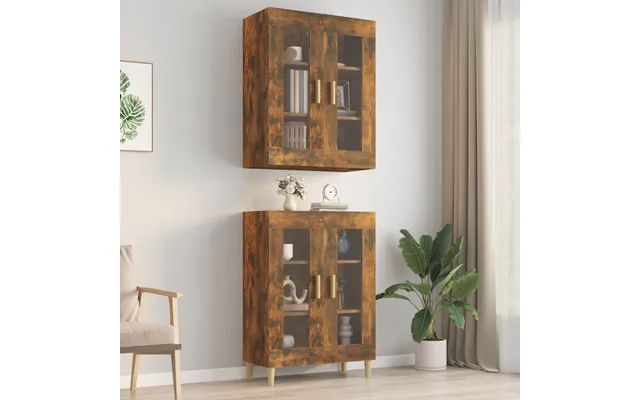 Vidaxl Vægskab 69,5x34x90 Cm Røget Egetræsfarve