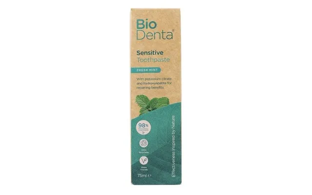 Beconfident Biodenta Tandpasta Til Følsomme Tænder Med Smag Af Frisk Mynte 75 Ml
