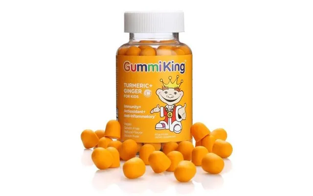 Gummiking Gurkemeje Ingefær Til Børn 60 Gummibonbons