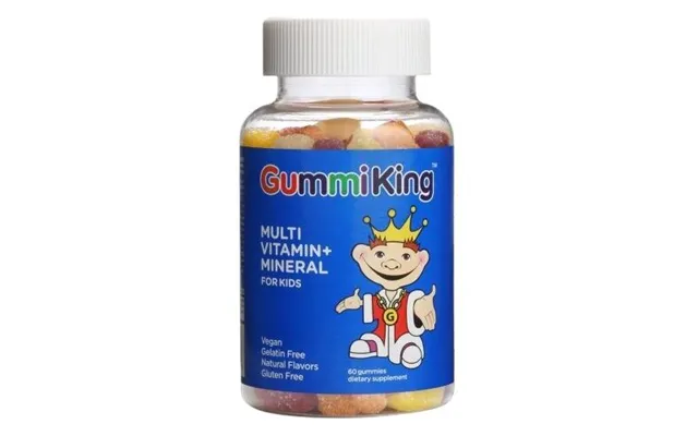 Gummiking Multivitamin Mineral Til Børn 60 Gummibonbons