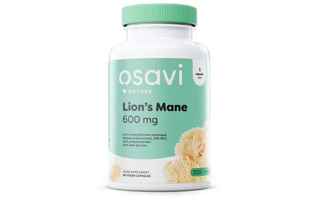 Lions Mane - 600 Mg 60 Veganske Kapsler