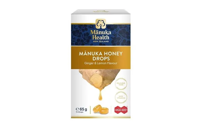 Manuka Health Slik Med Manuka-honning Mgo 400 Samt C-vitamin - Med Ingefær- Og Citronsmag 65 G