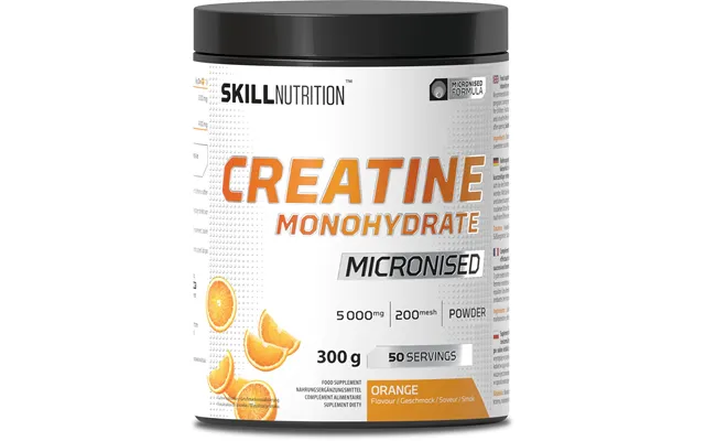 Mikroniseret Kreatinmonohydrat Med Smag - Appelsin 300 G