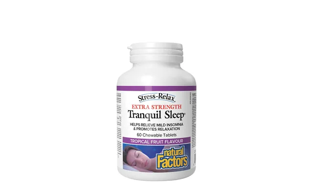 Natural Factors Tranquil Sleep Extra Strength 60 Chewables - Tropical Fruit