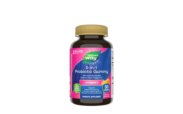 Natures Way 3-in-1 Probiotic Womens Gummy 50 Gummies