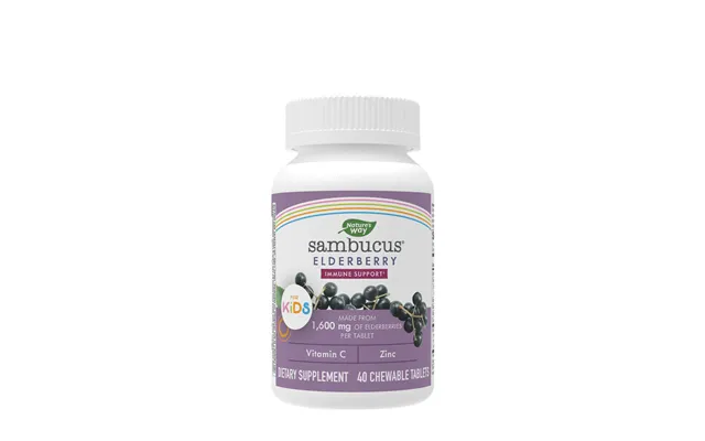 Natures Way Sambucus Kids Immune Chewable 40 Chewables