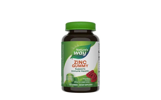 Natures Way Zink-gummibonbons 120 Stk. - Blandede Bær