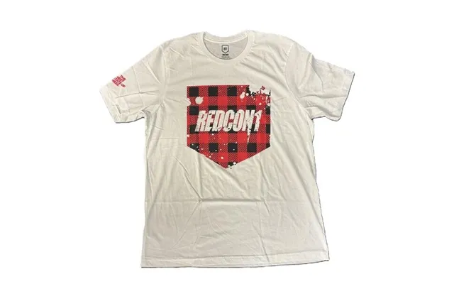 Redcon1 Rødt T-shirt Med Ternet Mønster Small