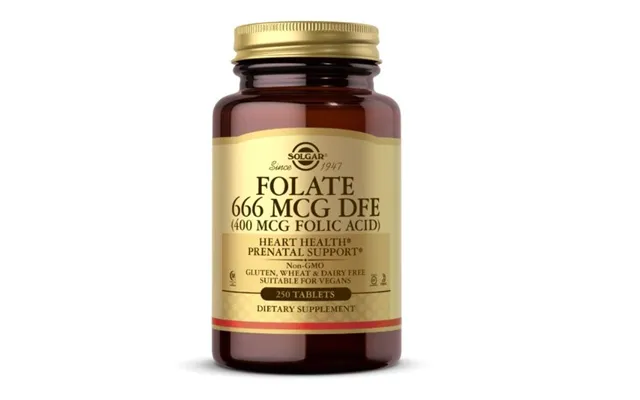 Solgar Folat 666 Mcg Dfe 400 Mcg Folsyre 250 Tabletter